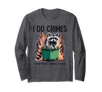 Mème parodique de Raton Laveur « Je Fais des Crimes », Blague Professionnelle Manche Longue