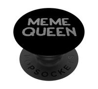 Meme Queen Gamer Girl Dank Meme Girls Women Mom Meme Queen PopSockets PopGrip Adhésif