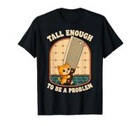 Mème rétro Amusant en Forme de Chaton Assez Grand pour être Un problème T-Shirt Graphique avec Valeur