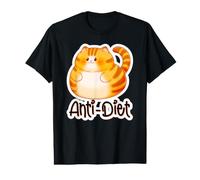 Mème Sarcastique de Chat Orange Anti-Régime T-Shirt Graphique avec Valeur