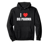 Mème satirique Amusant de la génération Z de Big Pharma I Love (Heart) Sweat à Capuche