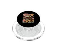 Même si Je ne Le Vois Pas, J'Ai Confiance en Dieu Christian Boho Flowers PopSockets PopGrip pour MagSafe