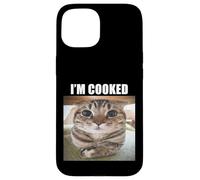 Mème « Silly Staring Cat I'm Cooked » Coque pour iPhone 15