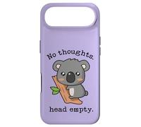 Meme Smooth Brain Gang No Thoughts Head Vide Koala Violet Coque pour iPhone Air
