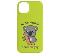 Meme Smooth Brain Gang No Thoughts Tête Vide Koala Vert Coque pour iPhone 14 Plus