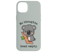 Meme Smooth Brain Gang No Thoughts Tête Vide Koala Vert Coque pour iPhone 14 Plus