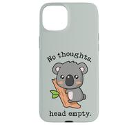 Meme Smooth Brain Gang No Thoughts Tête Vide Koala Vert Coque pour iPhone 15 Plus