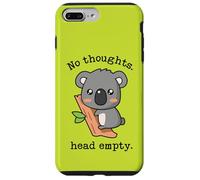 Meme Smooth Brain Gang No Thoughts Tête Vide Koala Vert Coque pour iPhone 7 Plus/8 Plus
