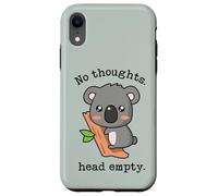 Meme Smooth Brain Gang No Thoughts Tête Vide Koala Vert Coque pour iPhone XR