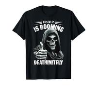 Meme Style Grim Reaper We Will Meet One Day Deathinitely T-Shirt