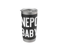 Mème textuel amusant sur le népotisme pour enfants NEPO BABY Gobelet isotherme en acier inoxydable double paroi