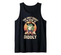 Mème Vintage Funny The Only Squat I'm Doin' is Diddly Frog Débardeur