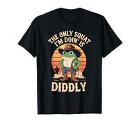 Mème Vintage Funny The Only Squat I'm Doin' is Diddly Frog T-Shirt