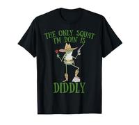 Mème Vintage Funny The Only Squat I'm Doin' is Diddly Frog T-Shirt