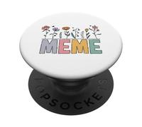 Meme Wildflower Esthétique Effet Vieilli Pastel Internet Humour PopSockets PopGrip Adhésif