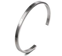 MeMeDIY Bracelet Personnalisé Gravure ID D'identification du Nom Personnalisé pour Hommes Femmes Filles Résistant À l'eau en Acier Inoxydable Bracelet Manchette Réglable 4mm de Large(Rétro Couleur)