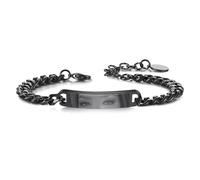MeMeDIY Bracelet Photo Œil Personnalisé pour Homme Bracelets Réglable en Acier Inoxydable avec Gravure Photo/Nom/Texte Cadeaux Personnalisés pour Mari Petit Ami Couple Anniversaire - Noir