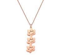 MeMeDIY Collier Personnalisé avec Patte de Chien Gravé Nom Collier en Acier Inoxydable/Argent Sterling 925 avec 1-4 Patte de Chat Bijoux Commémoratifs pour Animaux de Compagnie pour Femme (Or Rose 3)