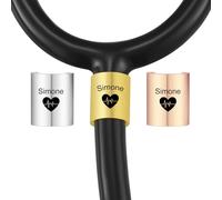 MeMeDIY Étiquette de Stéthoscope Personnalisée avec Fleur de Naissance Accessoires Breloques de Stéthoscope Cadeau de la Semaine des Infirmières pour Infirmières Médecins Remise de Diplôme -G