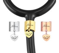 MeMeDIY Étiquette de Stéthoscope Personnalisée avec Fleur de Naissance Accessoires Breloques de Stéthoscope Cadeau de la Semaine des Infirmières pour Infirmières Médecins Remise de Diplôme -C