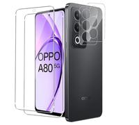 MEMELOKA 2 Pièces Protection écran pour Oppo A80 5G + 2 Pièces Caméra Arrière Protecteur, 9H Dureté Anti-Rayures[Haute Définition][sans Bulles] Verre Trempé Oppo A80 5G