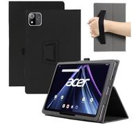 MEMELOKA Coque pour Acer Iconia Tab A11 A11-11-A921 11 Pouces, Léger et Mince en Cuir PU Étui Housse de Protection avec Dragonne[Fonction Support], Noir