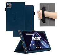 MEMELOKA Coque pour Acer Iconia Tab A11 A11-11-A921 11 Pouces, Léger et Mince en Cuir PU Étui Housse de Protection avec Dragonne[Fonction Support], Bleu