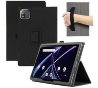 MEMELOKA Coque pour Acer Iconia Tab A8 8.7 Pouces, Léger et Mince en Cuir PU Étui Housse de Protection pour Acer Iconia Tab A8 avec Dragonne[Fonction Support], Noir