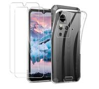 MEMELOKA Coque pour Blackview BV4800/BV4800 Pro/BV4800 SE + Verre Trempé, Ultra Mince Housse de Protection TPU Souple[Anti-Rayures][Anti-Jaunissement] Etui de Protection - Transparente