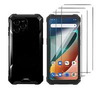 MEMELOKA Coque pour Blackview BV5300 Plus/BV5300/BV5300 Pro + [3 Pièces] Verre trempé, Ultra-Mince Housse de Protection Souple en Silicone, Anti-Rayures Étui de Protection, Noir