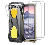 MEMELOKA Coque pour Blackview BV7300 + 2 Pièces Verre Trempé, Ultra Mince Housse de Protection TPU Souple[Anti-Rayures][Anti-Jaunissement] Etui de Protection - Transparente
