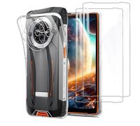 MEMELOKA Coque pour Blackview BV8200 + 2 Pièces Protecteur d’écran, Ultra Mince Housse de Protection TPU Souple[Anti-Rayures][Anti-Jaunissement] Etui de Protection - Transparente