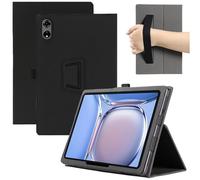 MEMELOKA Coque pour Blackview Mega 3/Mega3 12.1 Pouces, Léger et Mince en Cuir PU Étui Housse de Protection avec Dragonne[Fonction Support], Noir