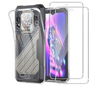 MEMELOKA Coque pour CUBOT Kingkong X 2024 + 2 Pièces Verre Trempé, Ultra Mince Housse de Protection TPU Souple[Anti-Rayures][Anti-Jaunissement] Etui pour CUBOT Kingkong X 2024 - Transparente