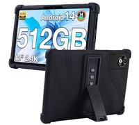 MEMELOKA Coque pour DOOGEE T40 Pro 12 Pouces, Étui de Protection Antichoc en Silicone Souple avec Réglable Support[Anti-Rayures][Antidérapante], Noir