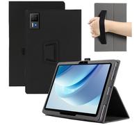 MEMELOKA Coque pour DOOGEE U13 13 Pouces, Léger et Mince en Cuir PU Étui Housse de Protection avec Dragonne[Fonction Support], Noir