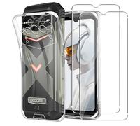 MEMELOKA Coque pour DOOGEE Vmax Plus/Vmax Pro 2024 + Verre Trempé, Ultra Mince Housse de Protection TPU Souple[Anti-Rayures][Anti-Jaunissement] Etui pour DOOGEE Vmax Plus 5G - Transparente