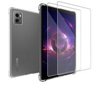 MEMELOKA Coque pour Lenovo Legion Tab Gen 3/Lenovo Legion Tab 2025 8.8 Pouces + 2 Pièces Verre Trempé, Anti-Rayures TPU Flexible Transparent avec Coin Renforcé, Antichoc Étui de Protection