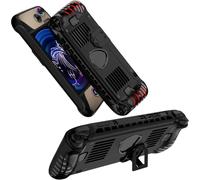 MEMELOKA Coque pour MSI Claw 8 AI+/Claw 8 AI Plus 8 Pouces avec Support, Anti-Rayures et Antichoc Souple Silicone Housse de Protection pour MSI Claw 8 AI+/Claw 8 AI Plus - Noir