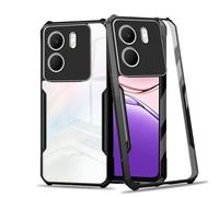 MEMELOKA Coque pour Oppo A5x 4G/5G, TPU Bumper Souple Antichoc + Transparent Dos PC Rigide Housse, Anti-Rayures Étui de Protection