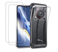 MEMELOKA Coque pour OUKITEL WP36 Pro/OUKITEL WP36 + Verre Trempé, Ultra Mince Housse de Protection TPU Souple[Anti-Rayures][Anti-Jaunissement] Etui de Protection - Transparente