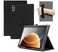 MEMELOKA Coque pour TECLAST T65/T65 Plus/TABWEE T60 Pro 13.4 Pouces, Léger et Mince en Cuir PU Étui Housse de Protection avec Dragonne[Fonction Support], Noir