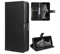 MEMELOKA Coque pour Ulefone Armor X16 Pro/Armor X16, TPU Antichoc Interne et Premium Flip PU Étui de Protection avec Emplacements Cartes[Fermeture Magnétique][Fonction Support] - Noir