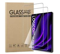 MEMELOKA Verre Trempé pour Logicom Tablet Fold 12 12 Pouces, 2 Pièces 9H Dureté [Anti-Rayures][sans Bulles][Haute Définition] Protection Écran pour Logicom Tablet Fold 12