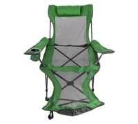 MEMEM Chaise de Camping Pliante d'extérieur avec Dossier et Repose-Pieds, Chaise de Sieste Portable for Camping et pêche(Green)