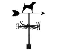 MEMEM Girouette créative en métal for Chien, Jack Russell, Rottweiler, décoration for Jardin, terrasse, Cour, Ferme(Jack Russell Dog)
