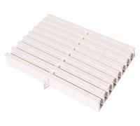 MEMEM Grille de Piscine en Plastique, Grille épissée extérieure, Grille de Drainage antidérapante PPS, adaptée aux piscines à Angle Droit for Tourner, Couverture de Piscine Composite Blanche