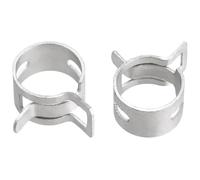 MEMEM Lot de 30 Colliers de Serrage à Ressort for durites de Carburant, Clips en Silicone for Tubes, Anneau en Acier au manganèse argenté, Tailles 6,5/7/8/9/10/11/12/13/14/15/16/18 mm(9mm)