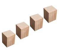 MEMEM Lot de 4 rehausseurs de Meubles en Bois Massif, très résistants, supportant jusqu'à 800 kg, for canapés, Tables, Lits, armoires(3 x 3 x 5cm)