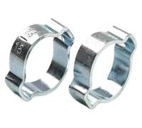 MEMEM Lot de 60 Colliers de Serrage à Double Oreille zingués for tuyaux, Tailles 5-7/7-9/9-11/11-13/13-15/14-17/15-18/17-20 mm, for Le Travail du Bois. Pinces à Ressort for tuyaux.(10PCS 1315mm)